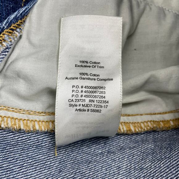 WILFRED FREE Aritzia Ahrens Button Front Mini A-Line Denim Skirt Sz 4 - Picture 6 of 7